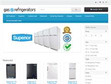 Tablet Screenshot of gas-refrigerators.com